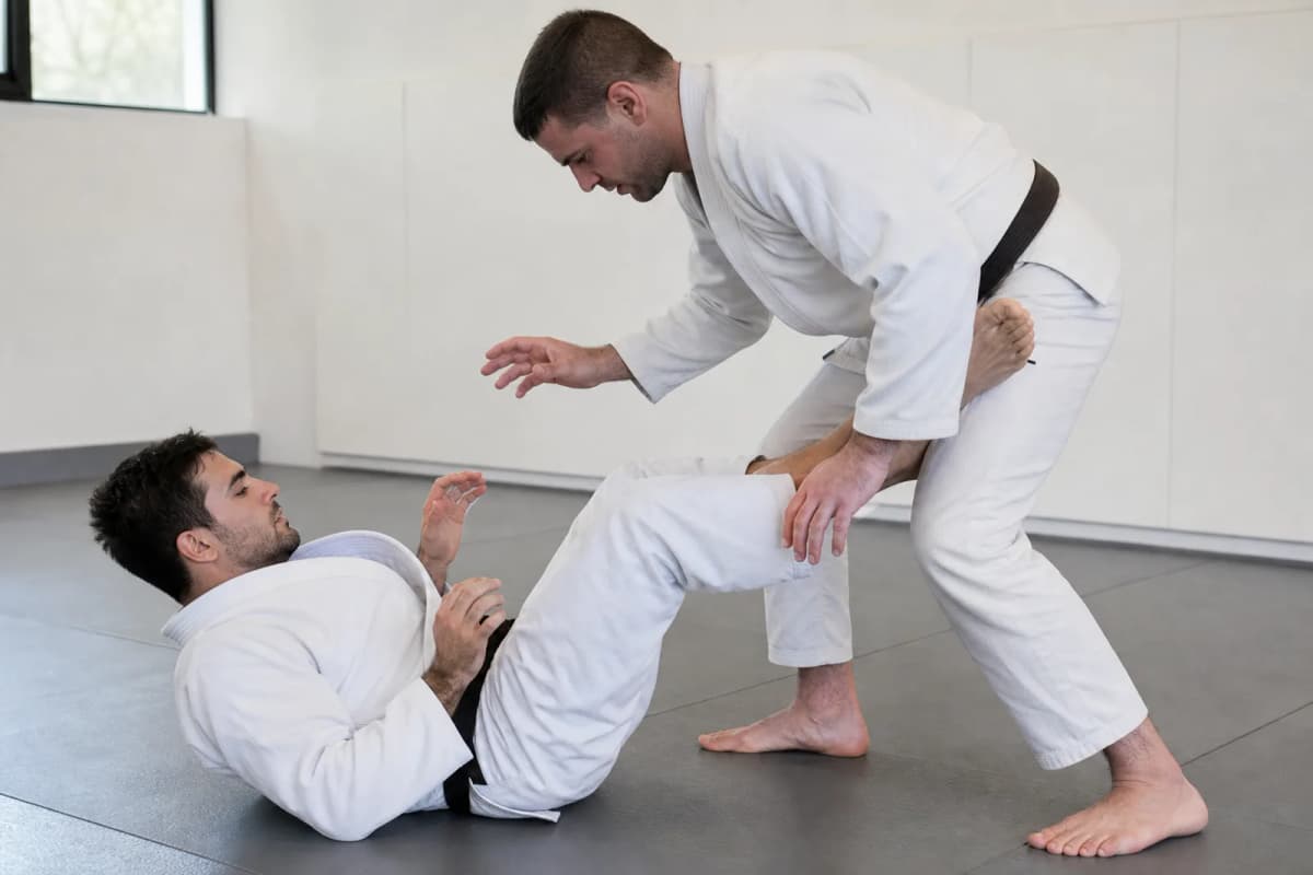 What is open guard in BJJ?