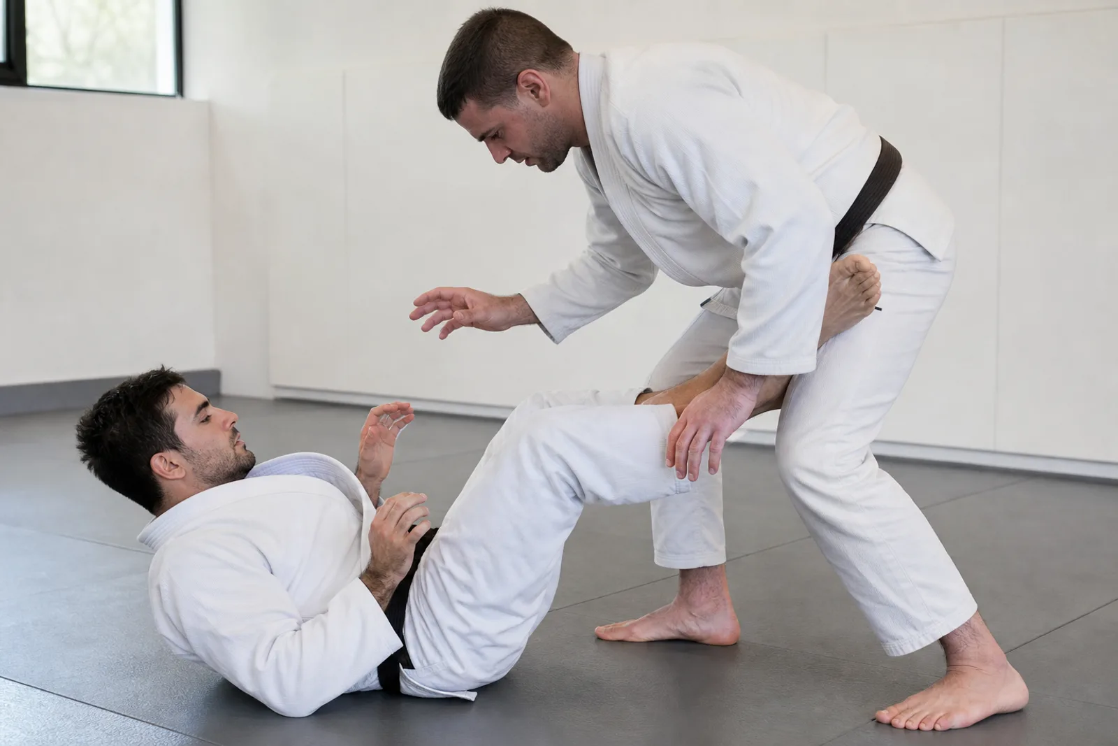 What is open guard in BJJ?