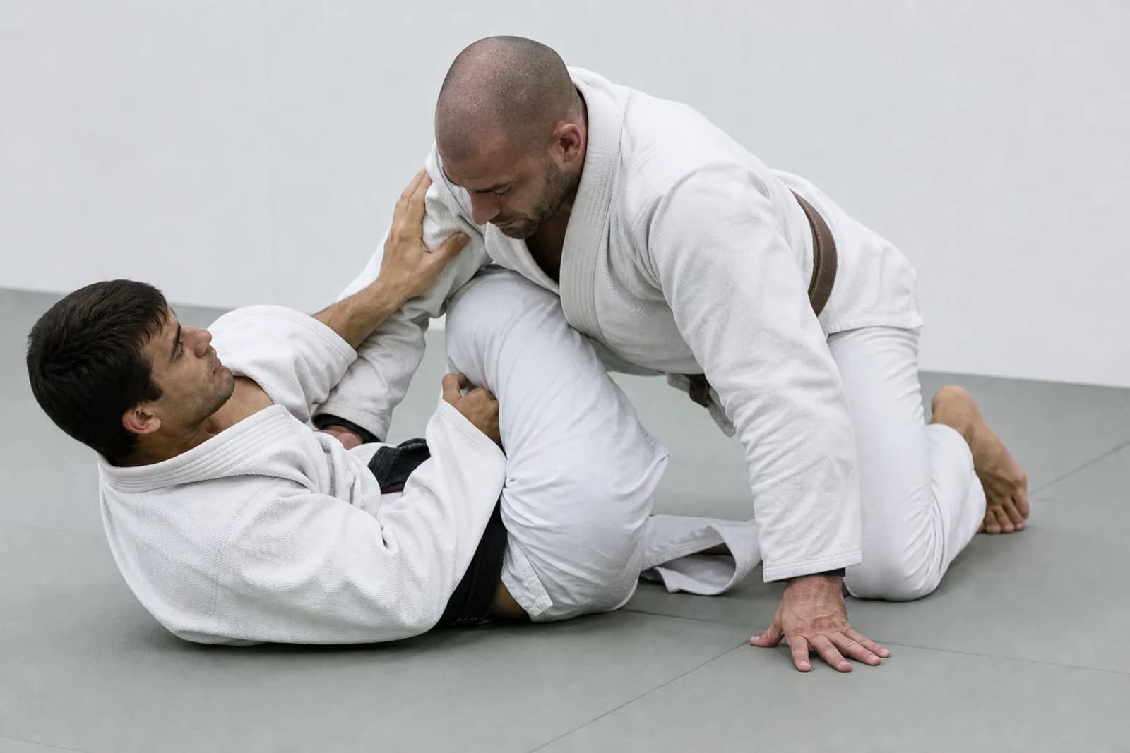 Half guard retention basics for white and blue belts